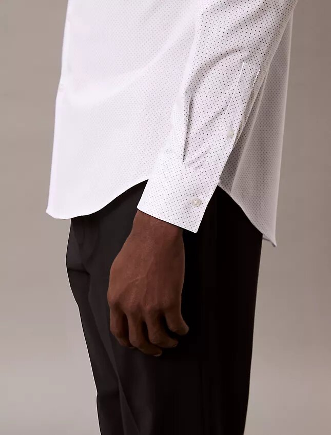 Cămașă elegantă, slim fit, din bumbac elastic, cu nasturi Cămașă elegantă, slim fit, din bumbac elastic, cu nasturi
