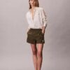 Cămașă lejeră cu nasturi din poplin de bumbac cu dungi Cămașă lejeră cu nasturi din poplin de bumbac cu dungi