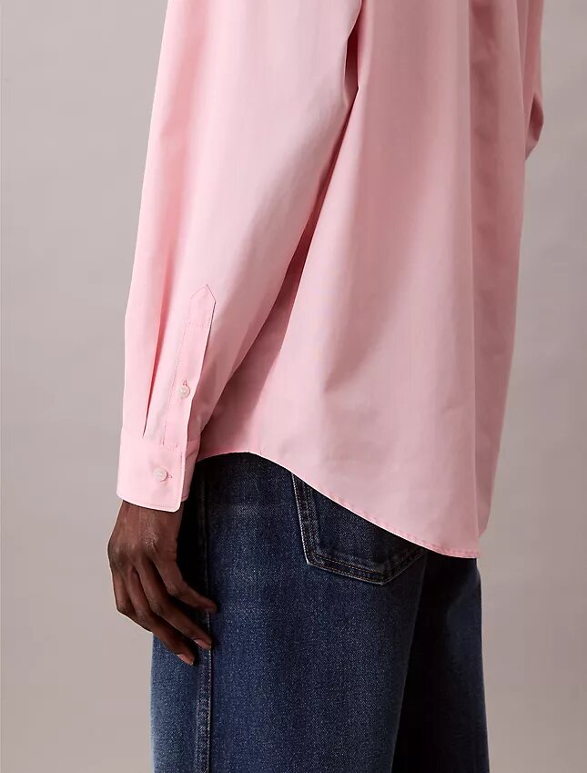 Cămașă oversized din poplin de bumbac cu nasturi Cămașă oversized din poplin de bumbac cu nasturi