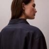 Cămașă relaxată cu nasturi din amestec de in Cămașă relaxată cu nasturi din amestec de in