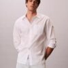 Cămașă relaxată cu nasturi din poplin spălat Cămașă relaxată cu nasturi din poplin spălat
