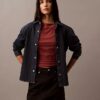 Cămașă relaxată din denim cu nasturi Cămașă relaxată din denim cu nasturi