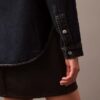 Cămașă relaxată din denim cu nasturi Cămașă relaxată din denim cu nasturi