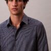 Cămașă slim cu nasturi, cu imprimeu jacquard geometric Cămașă slim cu nasturi, cu imprimeu jacquard geometric