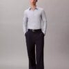 Cămașă slim cu nasturi, cu imprimeu jacquard geometric