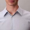 Cămașă slim cu nasturi, cu imprimeu jacquard geometric