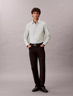 Cămașă slim din bumbac elastic Supima Cotton Stretch
