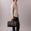 Cămașă slim din Cotton Stretch cu carouri și nasturi