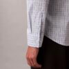 Cămașă slim din Cotton Stretch cu carouri și nasturi