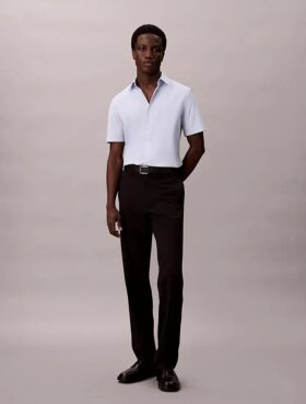 Cămașă slim din Cotton Stretch cu nasturi