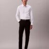 Cămașă slim din poplin Cotton Stretch de bumbac, cu nasturi