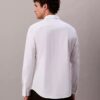 Cămașă slim din poplin Cotton Stretch de bumbac, cu nasturi