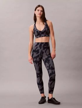 Colanți 7/8 cu imprimeu abstract Soft Sport