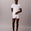Cotton Classics Set de 3 tricouri cu guler rotund și croială clasică