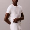 Cotton Classics Set de 3 tricouri cu guler rotund și croială clasică