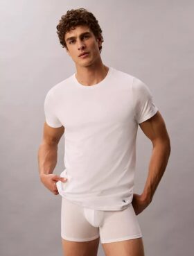 Cotton Classics Set de 5 tricouri cu guler rotund și croială clasică