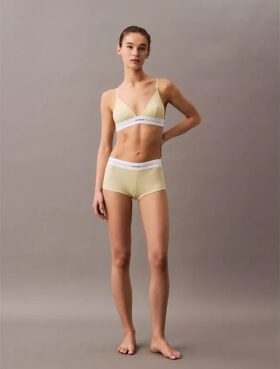 Cotton Stretch Modal Bralette Unlined, din bumbac Modal elastic cu nervuri