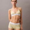 Cotton Stretch Modal Bralette Unlined, din bumbac Modal elastic cu nervuri Cotton Stretch Modal Bralette Unlined, din bumbac Modal elastic cu nervuri