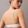 Cotton Stretch Modal Bralette Unlined, din bumbac Modal elastic cu nervuri Cotton Stretch Modal Bralette Unlined, din bumbac Modal elastic cu nervuri