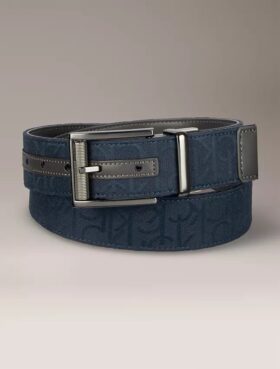 Curea reversibilă cu logo Jacquard