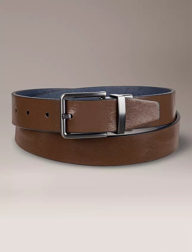 Curea reversibilă din piele Saffiano Curea reversibilă din piele Saffiano