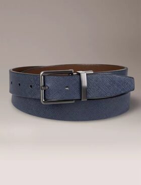 Curea reversibilă din piele Saffiano