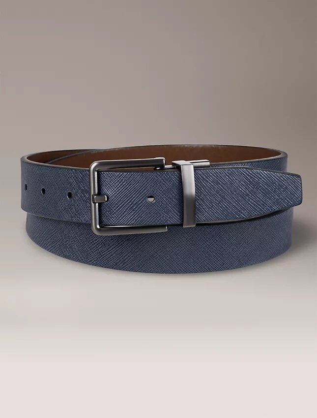 Curea reversibilă din piele Saffiano Curea reversibilă din piele Saffiano