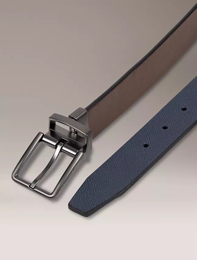 Curea reversibilă din piele Saffiano Curea reversibilă din piele Saffiano