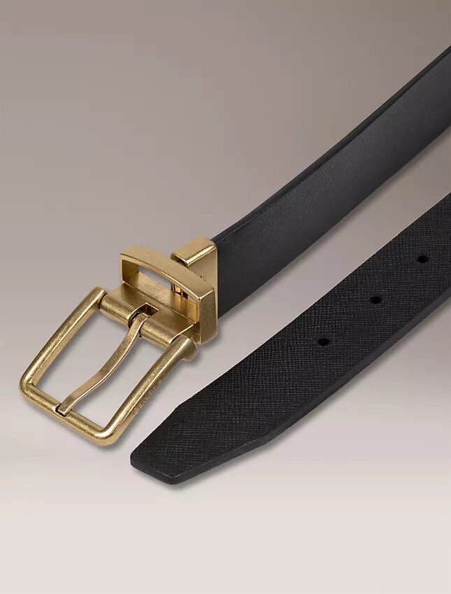 Curea reversibilă din piele Saffiano Curea reversibilă din piele Saffiano