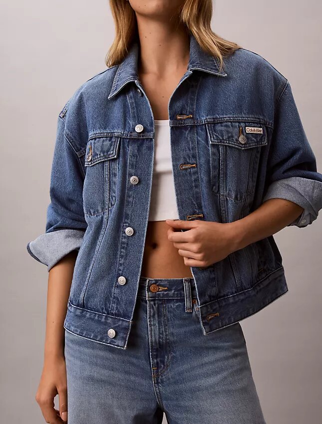Denim Jacket lejeră Denim Jacket lejeră