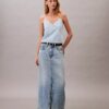 Fustă maxi din denim Fustă maxi din denim