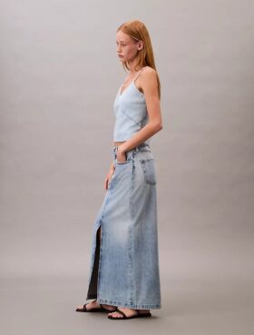 Fustă maxi din denim