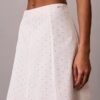 Fustă midi cu broderie Fustă midi cu broderie