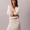 Fustă midi din lână merino Fustă midi din lână merino