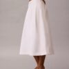 Fustă midi din poplin de bumbac Fustă midi din poplin de bumbac