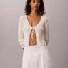 Fustă midi din poplin de bumbac Fustă midi din poplin de bumbac