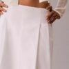 Fustă midi din poplin de bumbac Fustă midi din poplin de bumbac