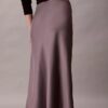 Fustă midi din satin Fustă midi din satin