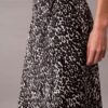 Fustă midi din satin imprimat Fustă midi din satin imprimat