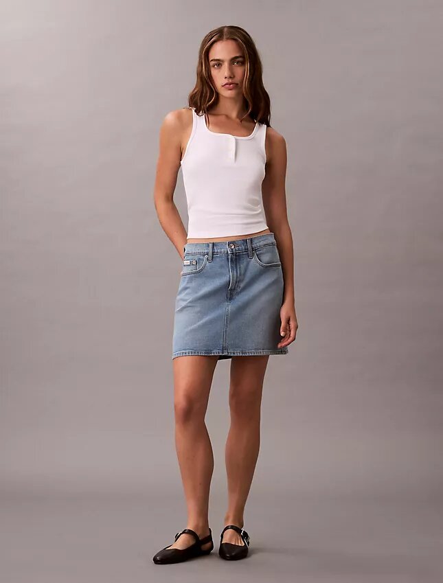 Fustă mini din denim Fustă mini din denim