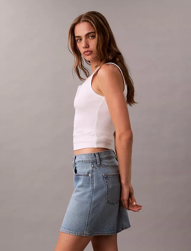 Fustă mini din denim Fustă mini din denim