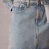 Fustă mini din denim cu logo Fustă mini din denim cu logo
