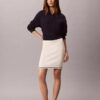 Fustă mini din tricot cu micro-cabluri Fustă mini din tricot cu micro-cabluri