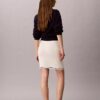 Fustă mini din tricot cu micro-cabluri Fustă mini din tricot cu micro-cabluri