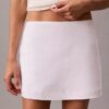 Fustă-pantalon mini din amestec de in