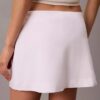 Fustă-pantalon mini din amestec de in