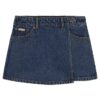 Fustă-pantalon mini din denim pentru fete