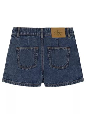 Fustă-pantalon mini din denim pentru fete