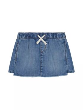 Fuste-pantaloni din denim cu șnur pentru fete