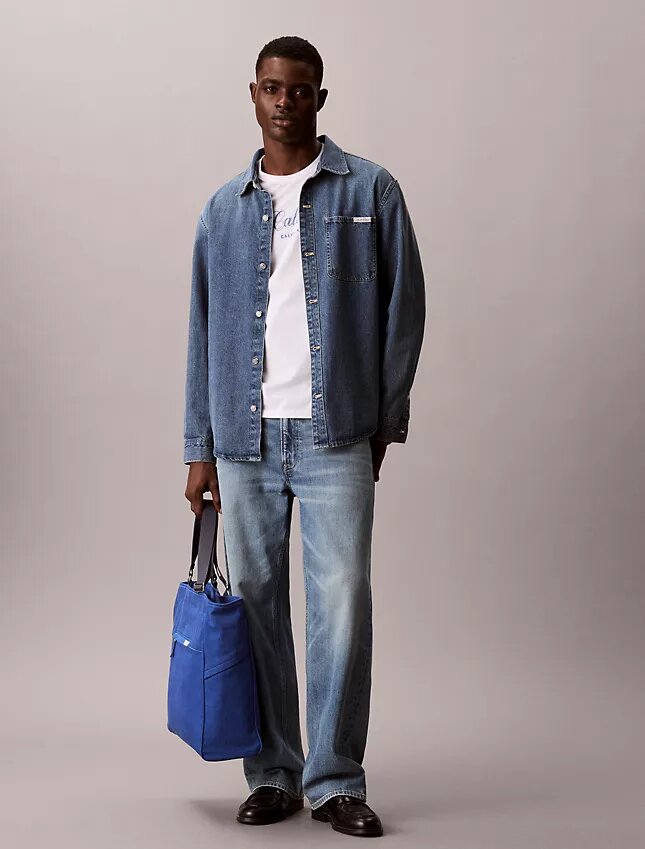 Geantă de mână din denim Geantă de mână din denim